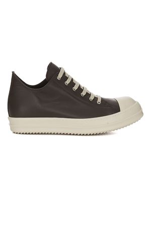 Low Sneaks In Drkdust/Milk/Milk Full Grain Cow Leather RICK OWENS | RU02E1891LCO7811